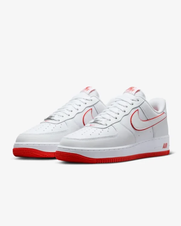 Nike Air Force 1 White Picante Red (W) - Imagen 3