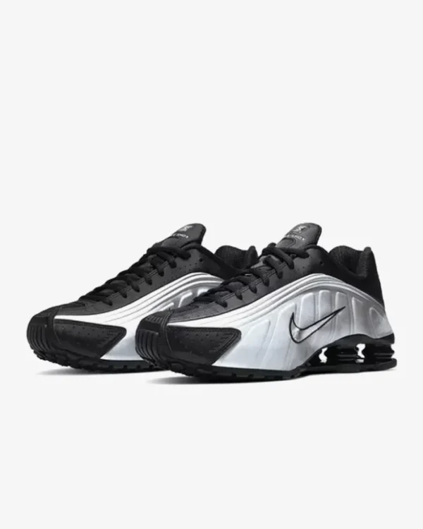 Nike Shox R4 Black Silver - Imagen 3
