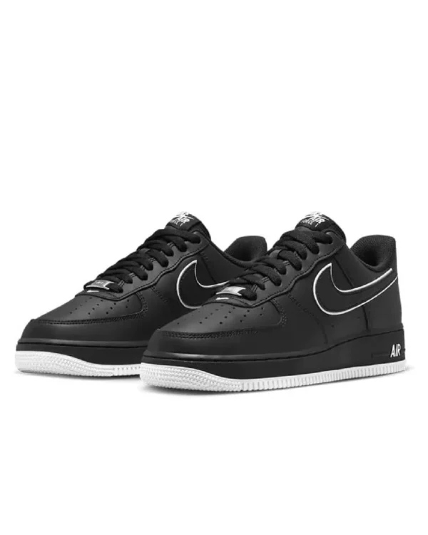 Nike Air Force 1 Low Leather Black - Imagen 3