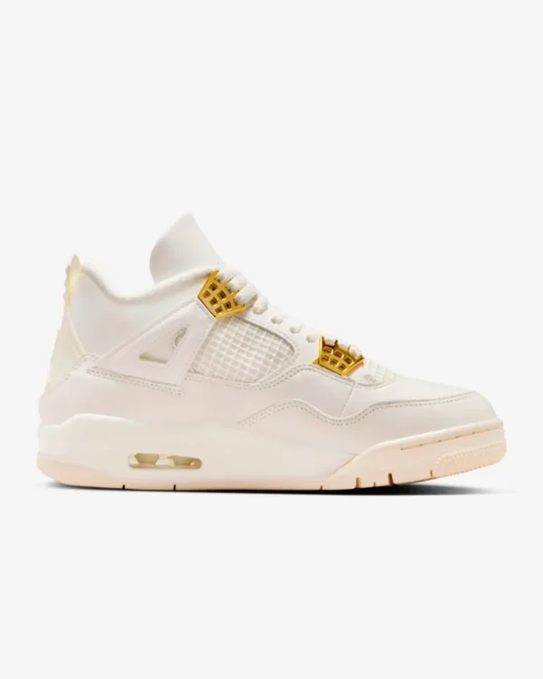 Jordan 4 Retro White And Gold (W) - Imagen 2