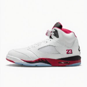 Air Jordan 5 Fire Red Black Tongue